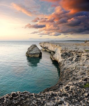 Governors Harbour Plage Rocheuse