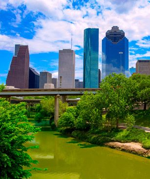 Houston Quartier Affaires Gratte Ciel