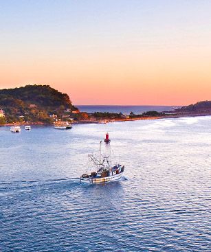 Mazatlan Cote Bateau Crepuscule