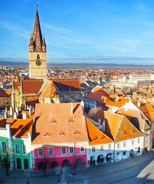 Sibiu Piata Mare Vue Desemble