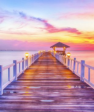 Rayong Wooded Bridge Port Sunrise