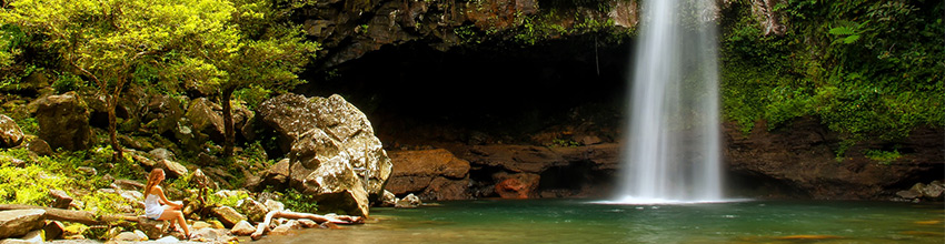 Les Tavoro waterfalls