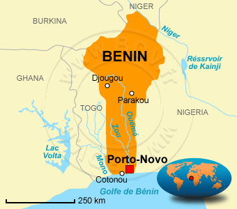 Carte du Bénin