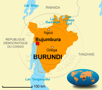 Carte du Burundi