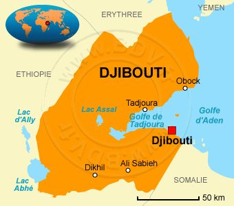 Carte de Djibouti