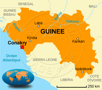 Carte de la Guinée