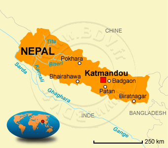 Carte du Népal