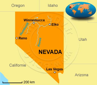 Carte du Nevada