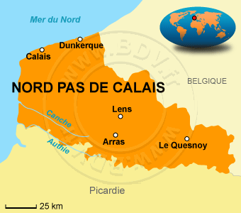 Carte du Nord-Pas-de-Calais