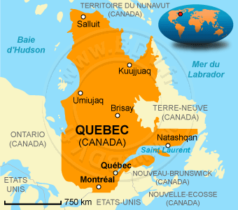 Carte du Québec