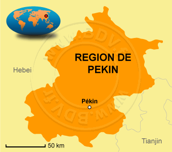 Carte de la Région Pékin