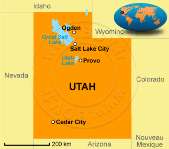 Carte de l'Utah