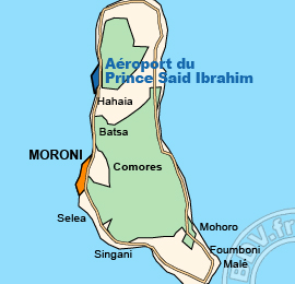 Plan de lAéroport du Prince Said Ibrahim