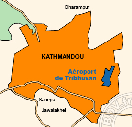 Plan de lAéroport international de Tribhuvan